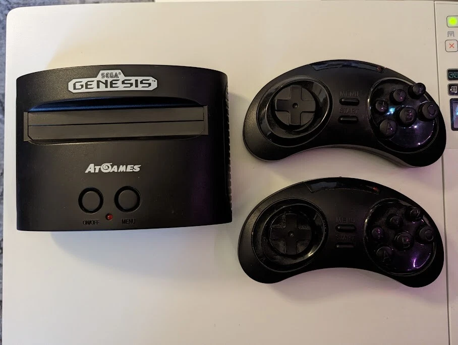 Atgames Sega Genesis Classic Console 80 Built In Games. Console 2 Controls