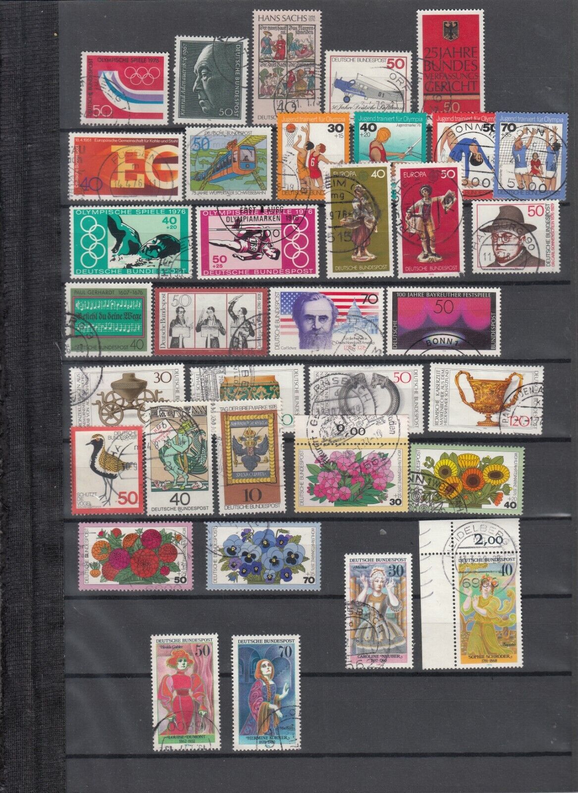 Briefmarken Sammlung  Bund BRD 1976 gestempelt  (V3 )