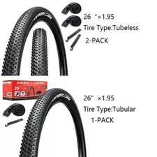 Chao YANG 1PC/2PC Mountain Bike Tire Replacement Kit 26"×1.95" 2C-MTB Bike Tires