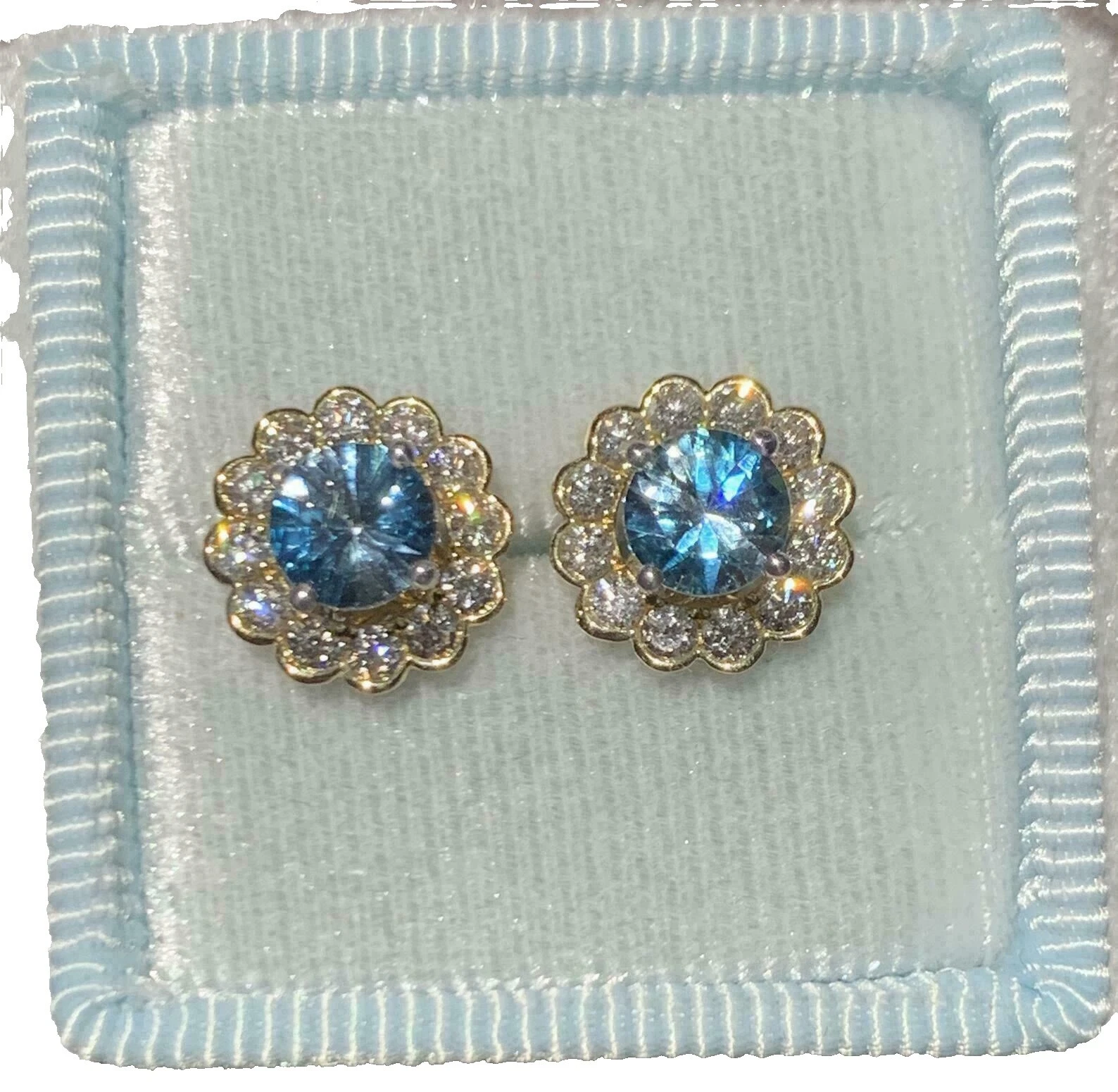 Piedra de topacio Joyería de Moda Oro de varias tonalidades