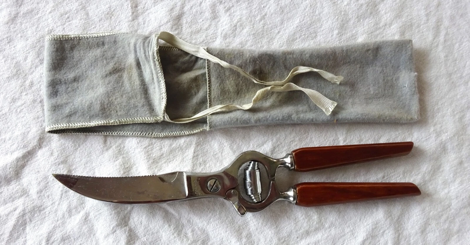 Heavy Stainless Kitchen Carving Scissors Shears Poultry With Sheath Steel Italy