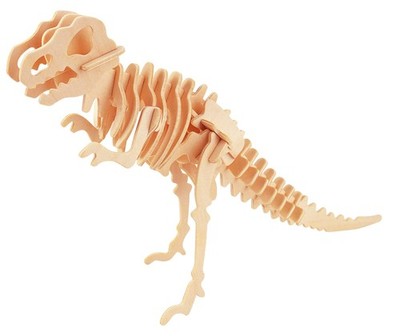 Eureka-Gepetto's Workshop 52473150 - Holzpuzzle-3D Tyrannosaurus (US IMPORT)