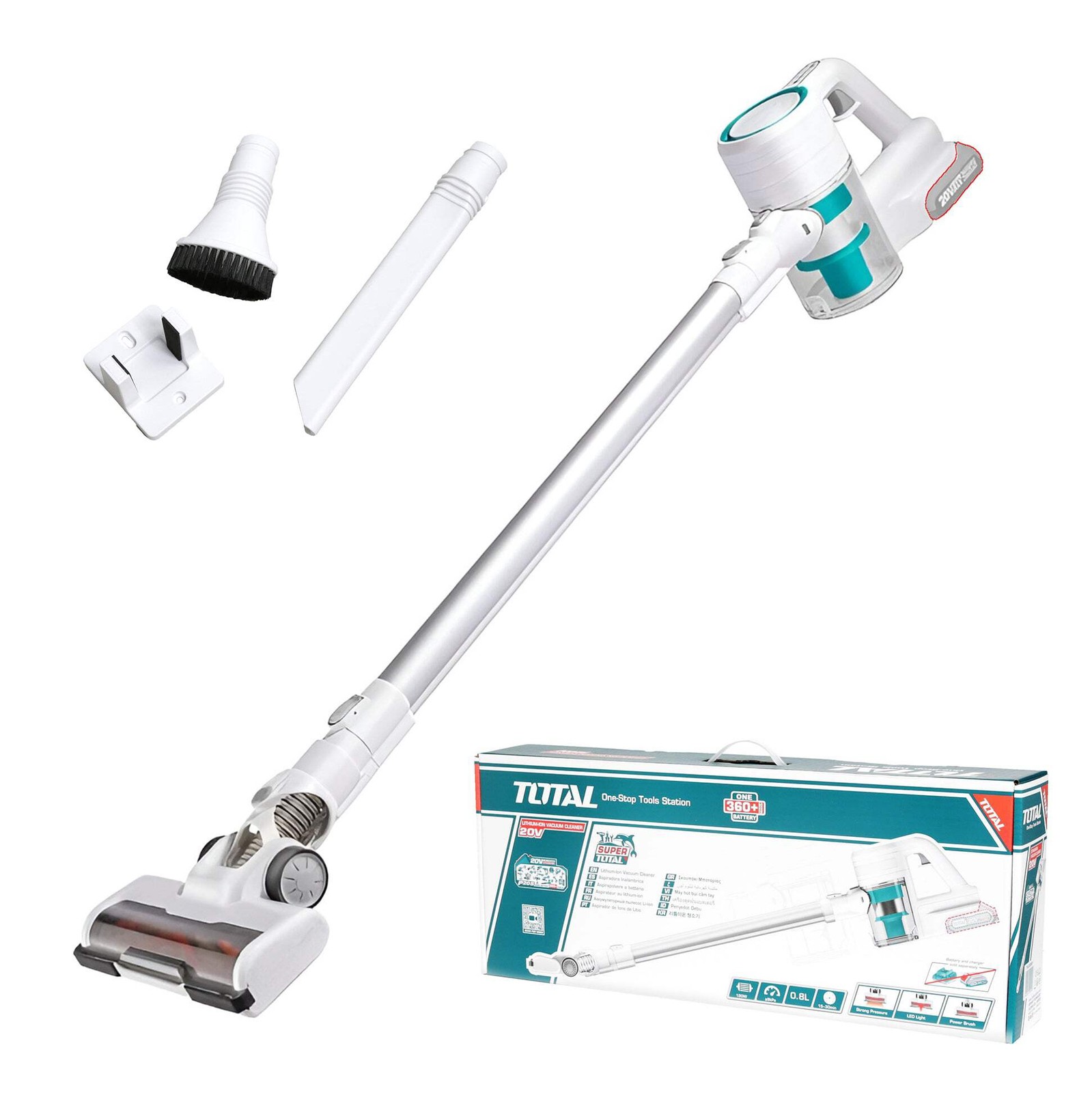 Total Li-Ion 20V Cordless Vacuum Cleaner Handheld Stick (Battery not included)