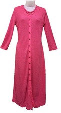Vintage Clovis Ruffin Dress 1970s Metalic Pink