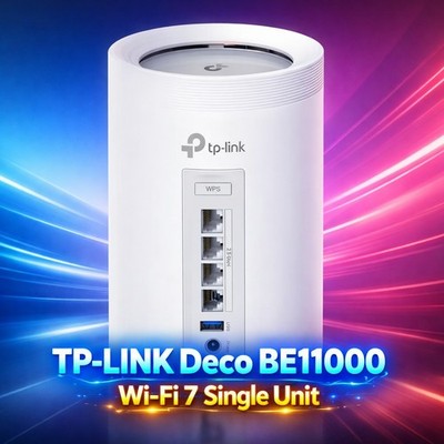   TP-Link Deco BE11000 Tri-Band Wi-Fi 7 Whole Home Mesh Router System 1-Pack  