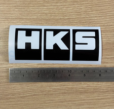 Hks - Gloss Black Logo Racing Drifting Car Truck Vinyl Decal Sticker