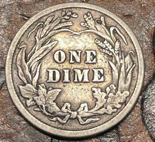 1913 10C Barber Dime USA 🇺🇸 Historic Silver Coin 🪙
