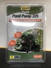 Tetra Pond Water Garden Pump 325 GPH Powers Waterfalls Filters Fountain Heads
