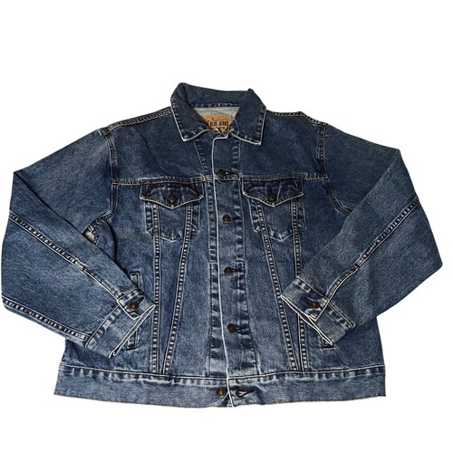 Vintage Gap Blue Jeans Denim Trucker Jacket Medium Wash 100% Cotton NWT