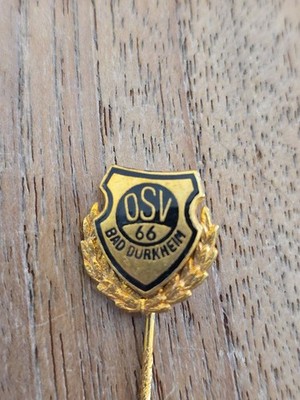 Alte Anstecknadel Fußball Ehrennadel Gold OSV Bad Dürkheim  [456]