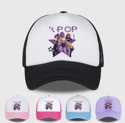 K-Pop Trucker Mütze Netz Teen Mädchen verstellbar Idol Print 5 Farben Geschenk 