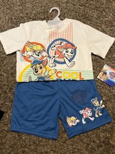 Nickelodeon PAW Patrol 2 Piece Outfit Set T-Shirt Shorts 7T Cartoon Baby Toddler