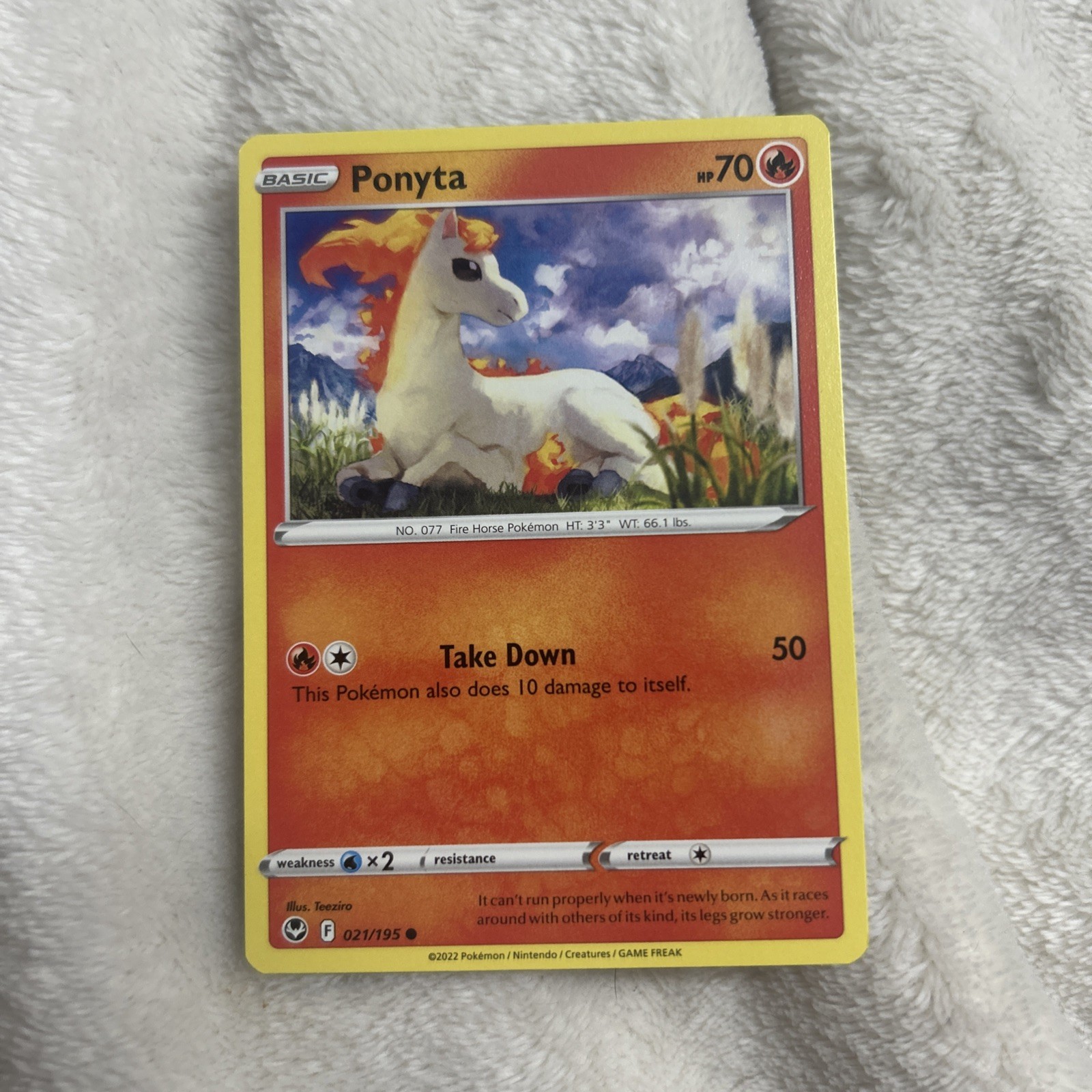 Ponyta Pokemon Card