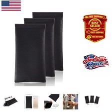 Chic 3-Pack Squeeze Leather Sunglasses Pouch for Stylish Eyewear Protection