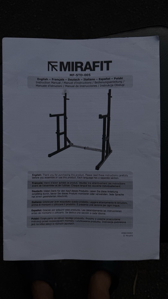 Mirafit M130 Adjustable Squat & Bench Press Rack | eBay UK