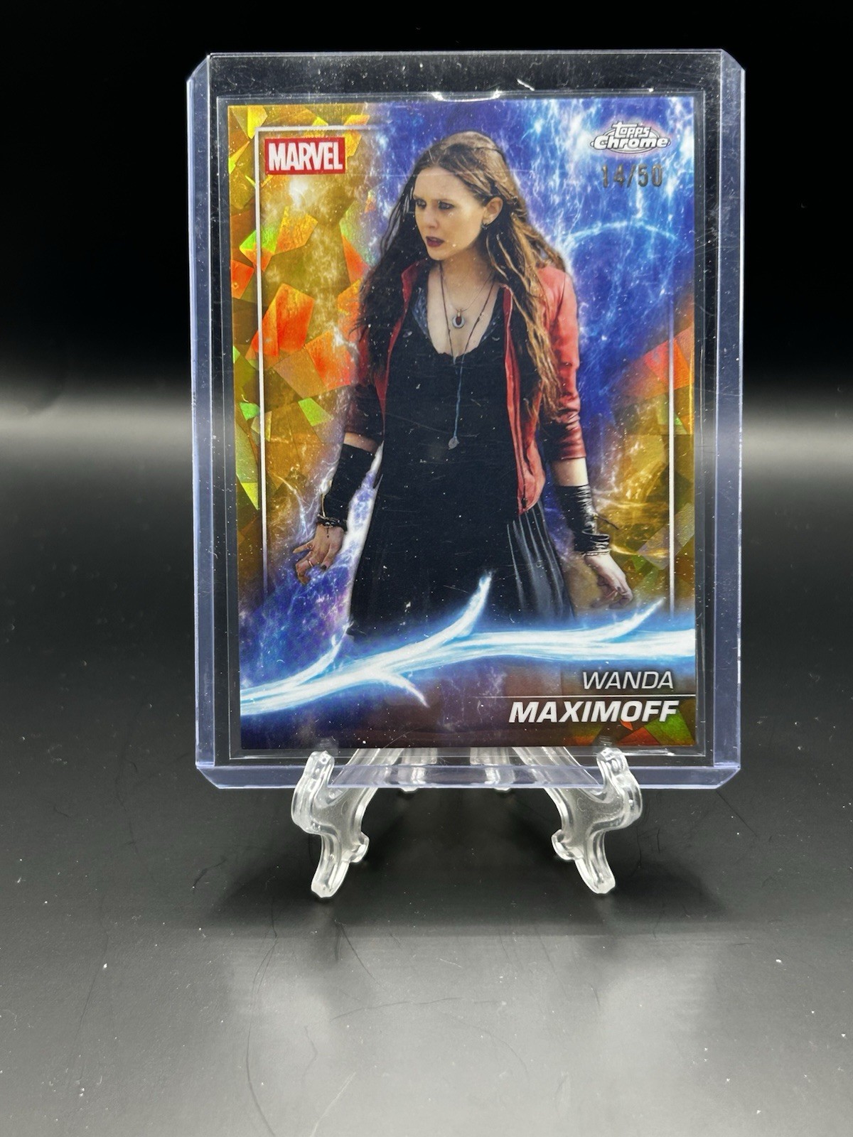 2025 Topps Cromo Zafiro Marvel Studios Wanda Maximoff/50 #52 Bruja Escarlata