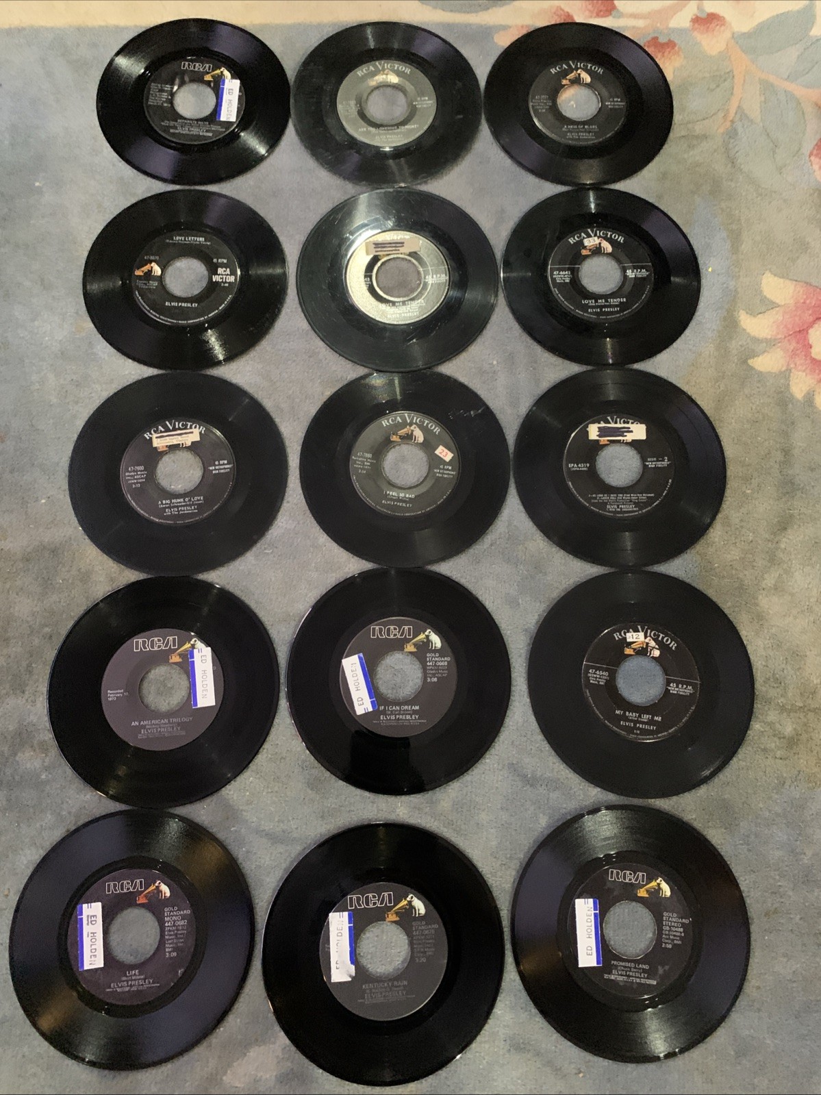 ELVIS PRESLEY 15 Original RCA VICTOR 45 RPM Vinyl All Loud & Clear. | eBay