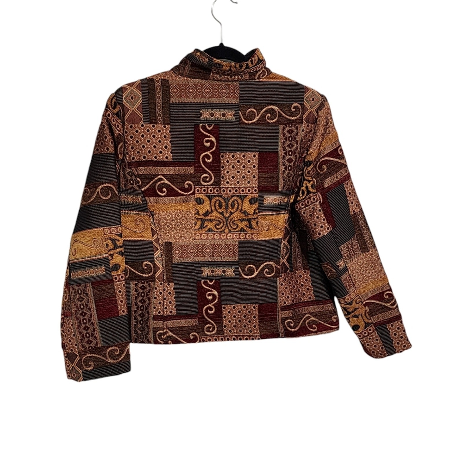 Vintage Renaissance jacket  Lp patchwork tapestry… - image 2