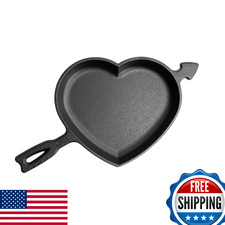 Lodge Seasoned Cast Iron Heart Skillet - Valentine Wedding Gift Pan