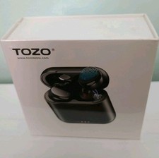 TOZO T6 True Wireless In Ear Earbuds Black With Charging Case-New In Sealed Box