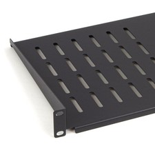 Vented Fixed Cantilever Shelf Black for 19 inch Data Cabinet Rack 250mm/350mm