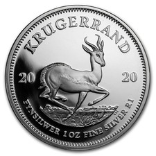 2020 South Africa 1 oz Silver Krugerrand Proof