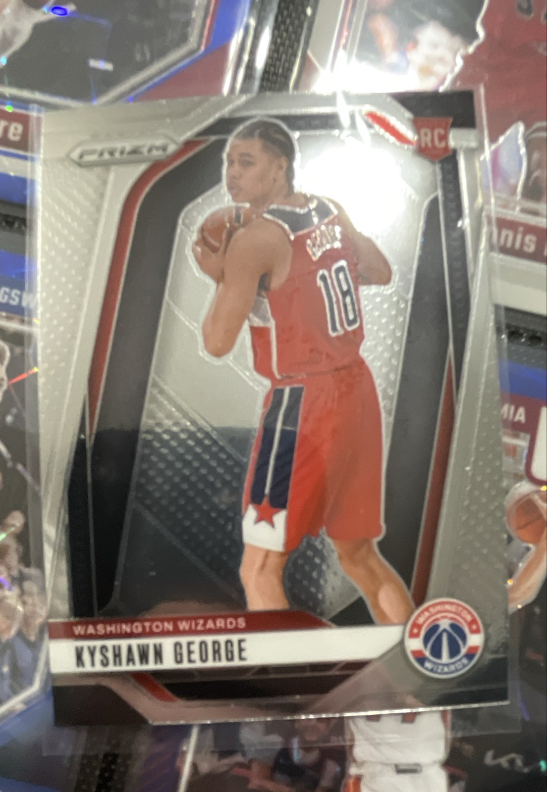 2024-25 Panini Prizm - Kyshawn George #257 Silver Prizm (RC)