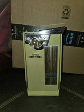 Vintage Avocado Green Electric Can Opener Mid Century Kitchen Appliance Works