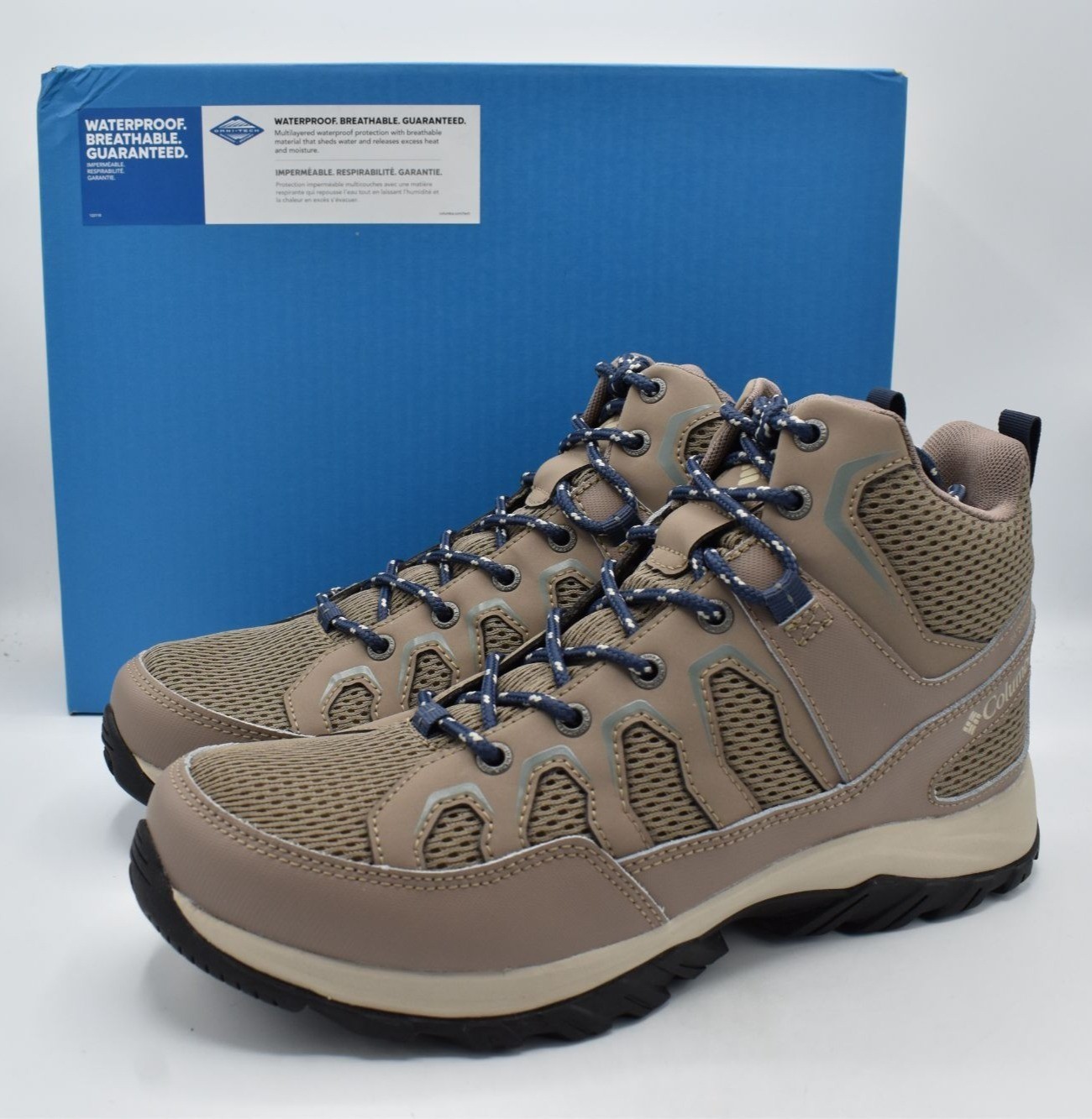 Columbia Womens 11 Granite Trail Omni-Tech Waterproof Mid Ash Brown Boots Shoes thumbnail 2
