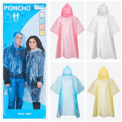 5 Stück Regenponcho Einweg Notfall Poncho Einmal Regenjacke leicht Unisex