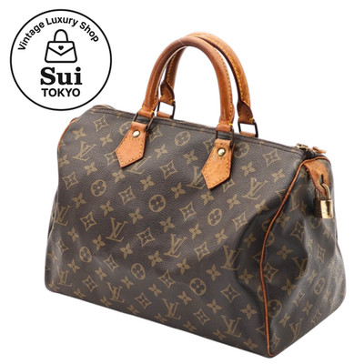 LOUIS VUITTON Speedy 30 Monogram M41526 Handbag Boston Brown Japan 0253