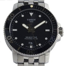 TISSOT Seastar 1000 Powermatic 80 T120407A Automatic Men Watch Black Dial Box