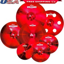 Premium Alloy 7 Piece Cymbal Pack Lightweight Durable Versatile Stage Ready New
