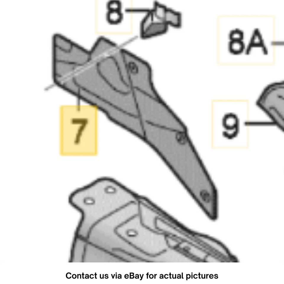 Audi A6 2012-2018 lado derecho protector térmico usado OEM 4G0804162 Foto 2 de 4