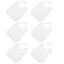6pcs Waterproof Baby Bibs - Blank DIY Cotton Tie-On Baby Bib