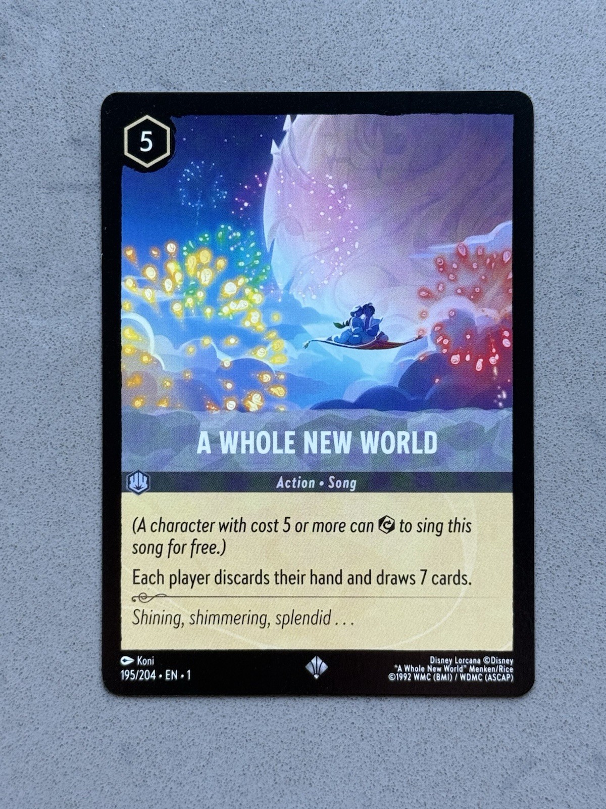 Lorcana A Whole New World (195/216) The First Chapter - Unplayed / NM