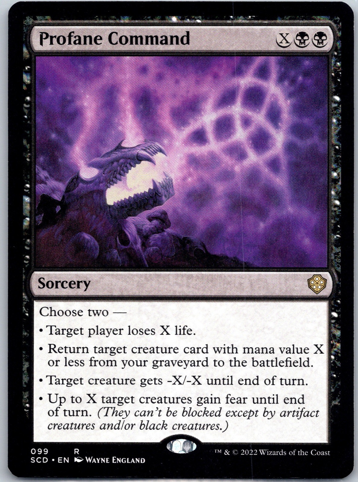 Profane Command Starter Commander Decks #99 NM