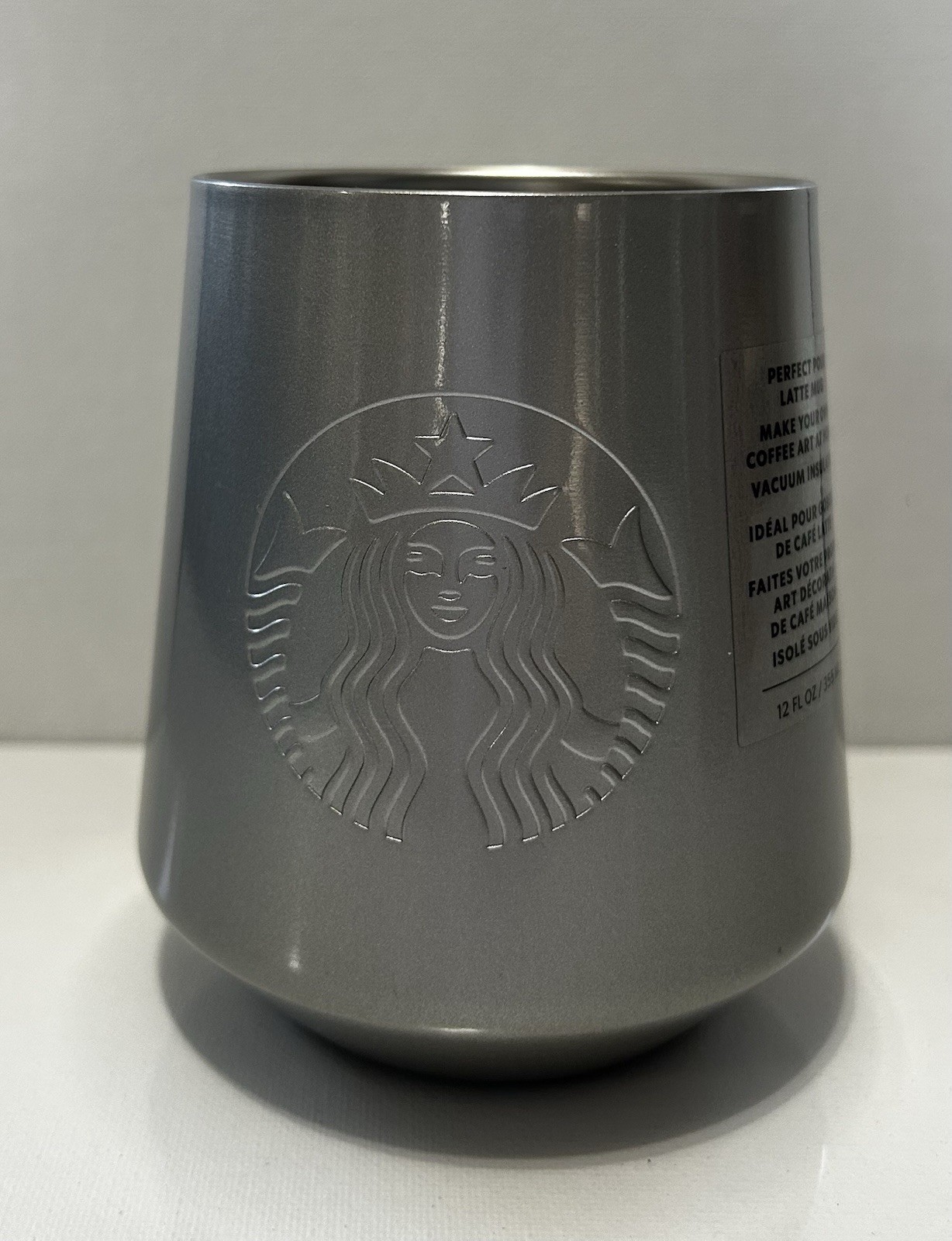 Starbucks Perfect Pour Latte Mug Stainless Steel Vacuum Insulated 12 oz New