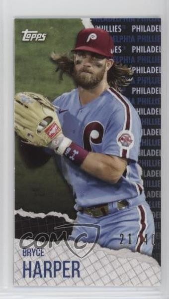 2021 Topps Rip Mini Black 21/40 Bryce Harper #MRIP-BH 0wn0