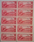 South Vietnam 10 Dong 1964, Lot of 10