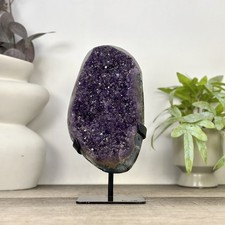 Uruguayan Amethyst Crystal statement piece with Green Jasper Shell. MWS3357