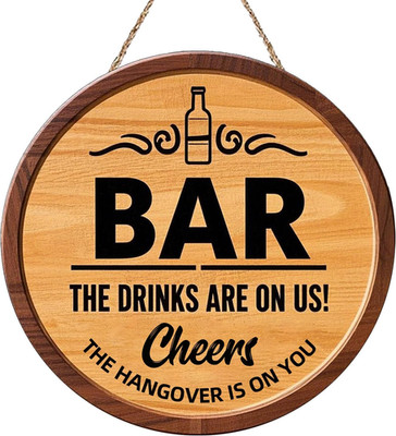 Bar Signs for Home Bar, Wooden Man Cave Vintage Barsign, Home Bar Decor for Bist