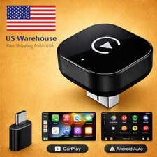 USB Auto Wireless CarPlay Adapter For Apple Android Wireless Dongle Plug   Play