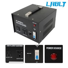 LABLT 110v to 220v/220v to 110v Step Up/Down 2000W Voltage Converter Transformer