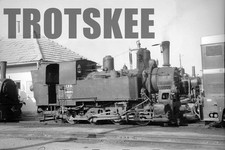 35mm Negative CFR Romania Railways Steam Loco 490 014 c1968 