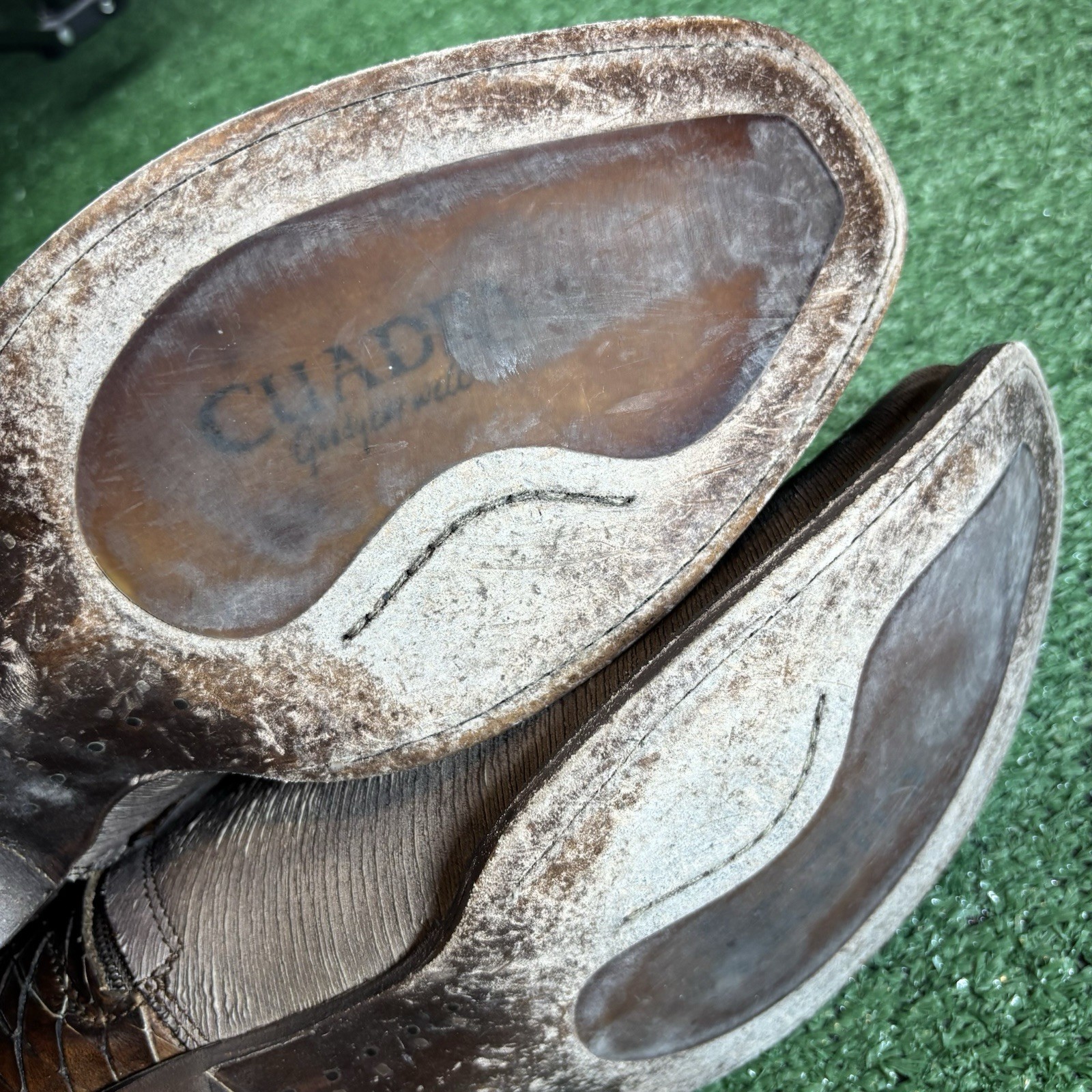 Cuadra Brown Half Python Boots Side Zip Rubber So… - image 12