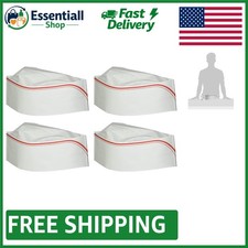 4-Piece Retro Diner Soda Jerk Hats - Perfect for 50's Rock  Roll Parties 