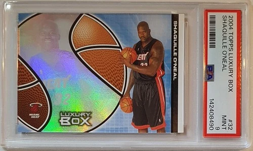 2004 Topps Luxury Box Shaquille O'Neal #32 with Holo - PSA 9 (POP 3)