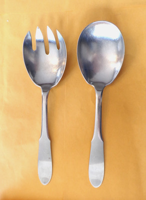 Georg Jensen. Mitra Cutlery SALAD SET SOLID - Serving Set 502
