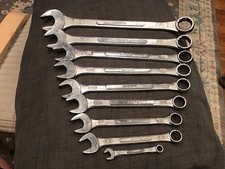 Vintage Gedore Combination Wrench Set Spanner 9 Pieces 3/8” Through 1 1/4”